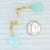Chalcedony Briolette Teardrop Earrings 18k Yellow Gold Dangle Nordstrom - 2 Pieces For Sale - Image 4 of 4