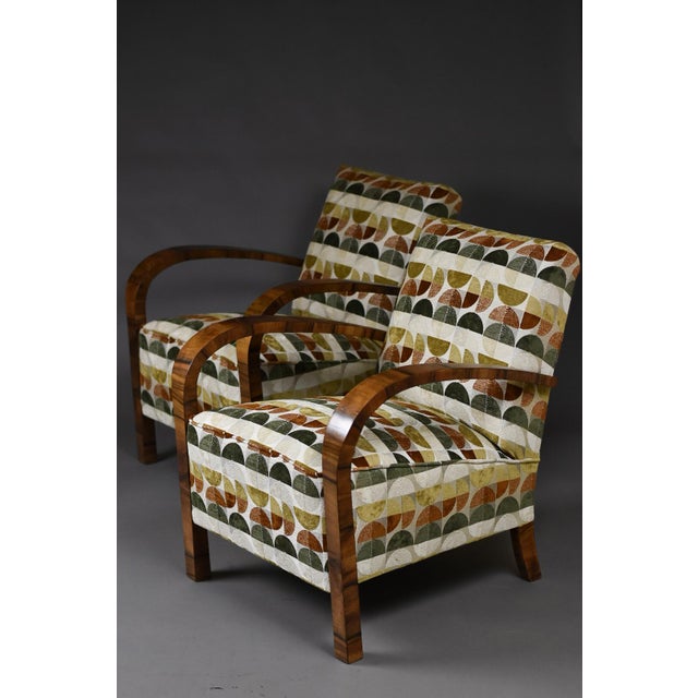 Large Art Deco Lounge Chairs, 1930s, Set of 2 For Sale - Image 10 of 11