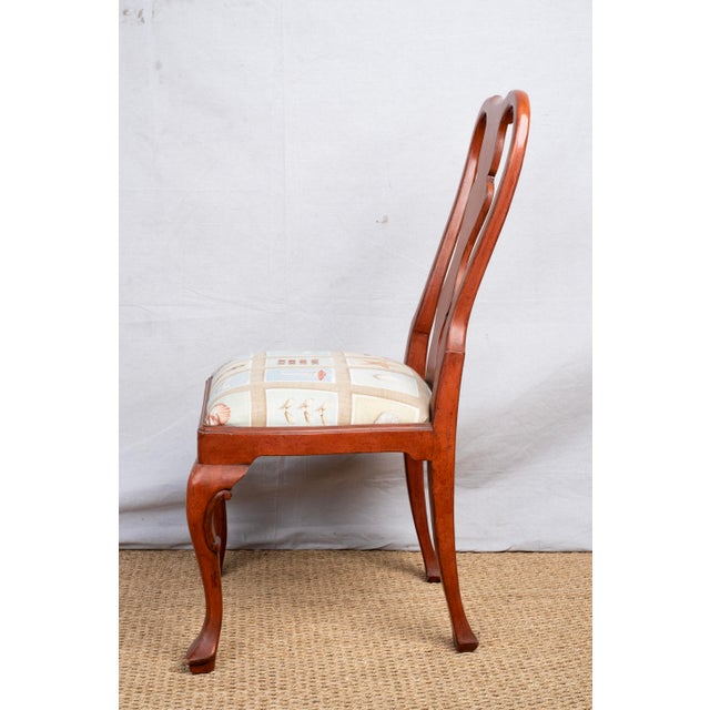 Queen Anne Vintage Painted Queen Anne Style Side Chair For Sale - Image 3 of 6