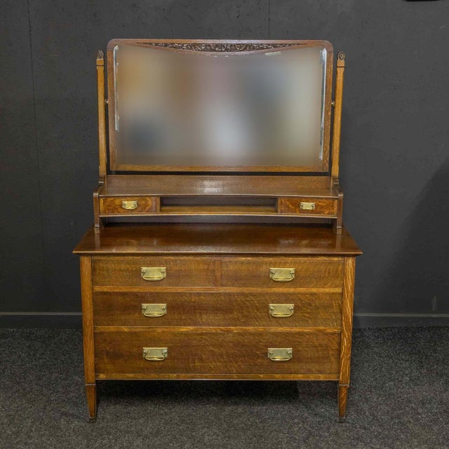 Oak Dressing Table, 1890s For Sale - Image 14 of 14
