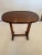 Antique Oval Mahogany Martini End Table For Sale - Image 10 of 10