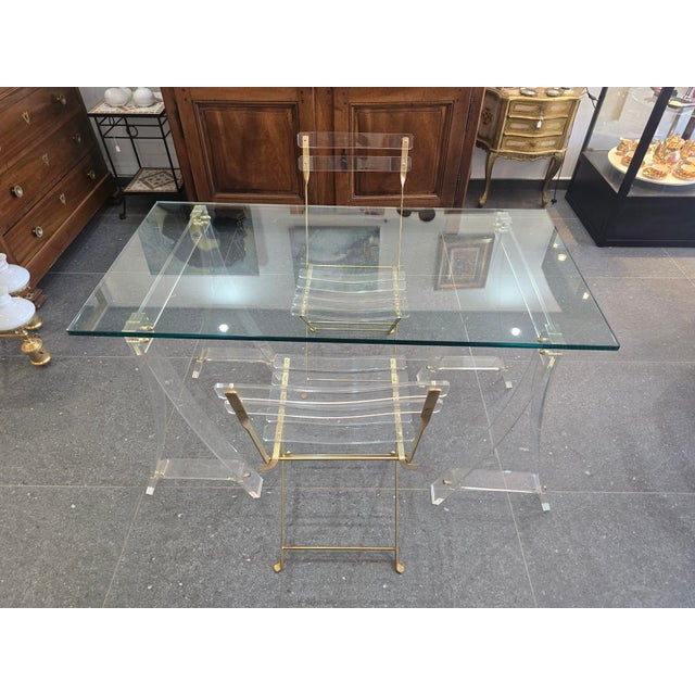 A beautiful designer furniture set from the "les invisibles de marais" collection by marais international, comprising a...
