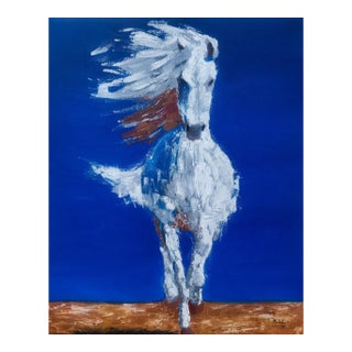 Toward the Light, By, Madoti Oluwadamilare (2026) Acrylic on Canvas, Horse Painting For Sale