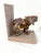 Patchwork Cloth Covered Elephant & Bovine Bookends, a Pair For Sale - Image 4 of 7
