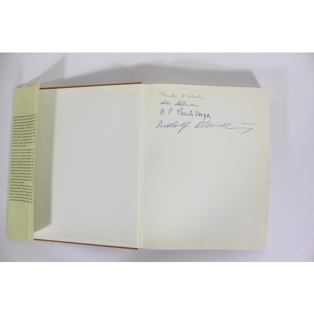 Textile 1972 Switzerland Turmeric Coloured Linen Hard Cover Coffee Table Book With Dust Jacket For Sale - Image 7 of 15