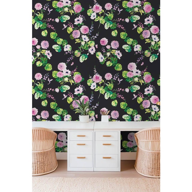 Our Chirp Society Garden Wallpaper Print includes some of our very favorite botanical florals, hand-painted alongside...