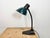 Vintage German Bauhaus Petrol Enamel Table Lamp from Schaco, 1930s For Sale - Image 4 of 18