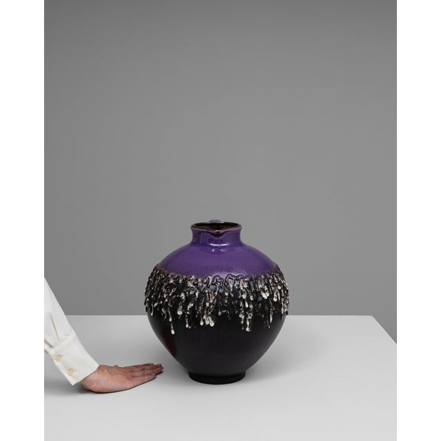 20th Century German Fat Lava Ceramic Jug For Sale - Image 17 of 18