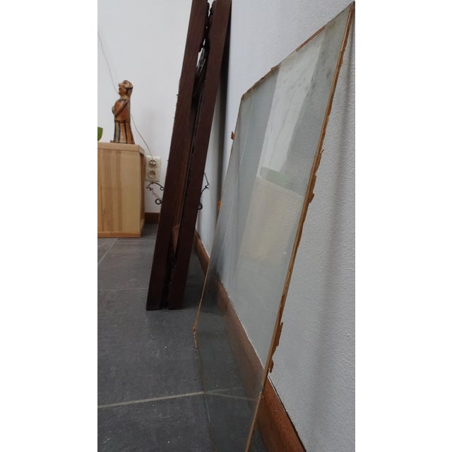 Large Art Nouveau Carved Wooden Frames with Glass, 1890s, Set of 2 For Sale - Image 15 of 16