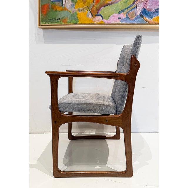 Vamdrup Stolefabrik Danish Modern Sculptural Dining Chairs, Set of 6 in Teak For Sale In Miami - Image 6 of 18