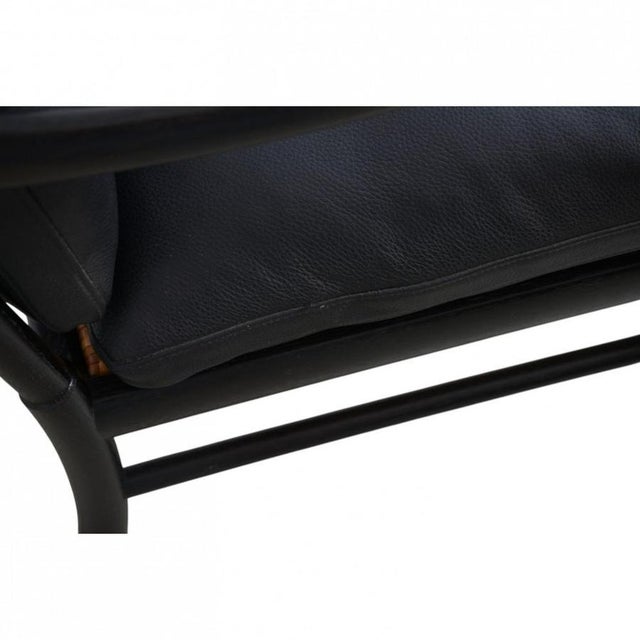 Black Colonial Chair in Black Lacquered Oak and Black Leather by Ole Wanscher, 2000s For Sale - Image 8 of 17