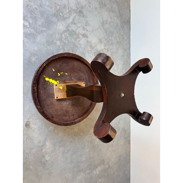 Vintage American Empire Style Mahogany Occasional Table For Sale - Image 11 of 11