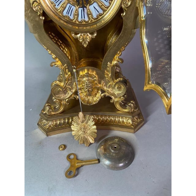 Antique French Louis XVI Bronze Table/Chimney Clock by F. Barbedienne ...