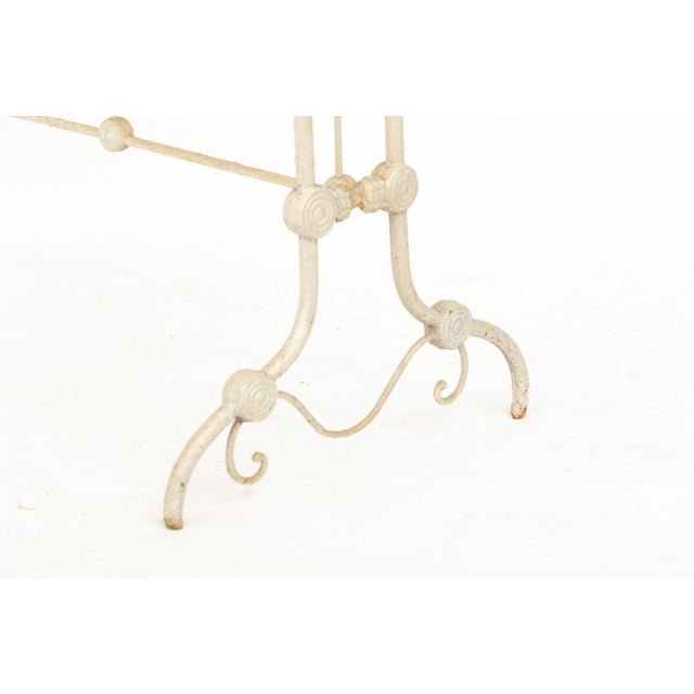 Antique Victorian Painted Wrought Iron Crib Swinging Cradle