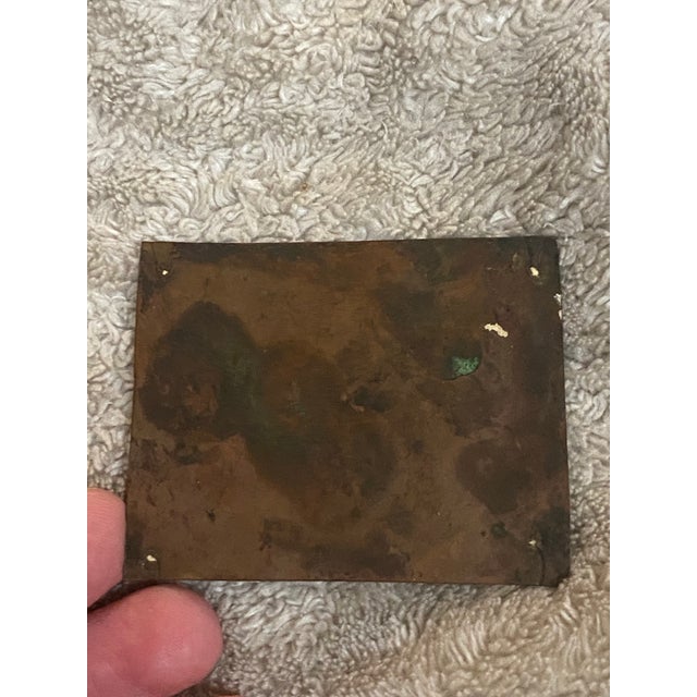 Late 18th Century Antique Retablo Old Master Oil Painting on Metal "Vision of the Virgin" For Sale In Baltimore - Image 6 of 10