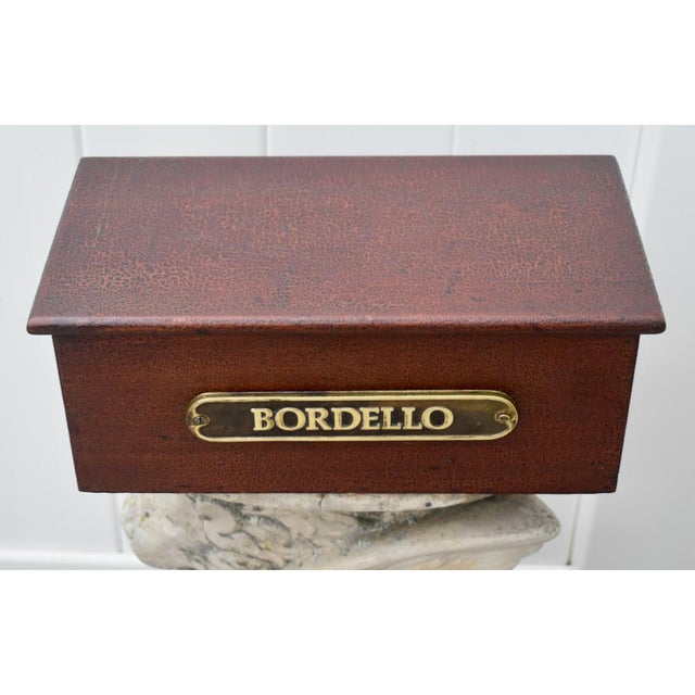 Antique (1920's) Box has a Transitional Style. The Wood is Mahogany. Rectangular Shape with a Textured Alligator Finish...