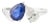 18k Gold Pear Cut Sapphire Diamond Toi Et Moi Engagement Ring Size 5 For Sale