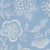 SAMPLE - Schumacher x Celerie Kemble Hothouse Flowers Silhouette Wallpaper In Bliss Blue For Sale