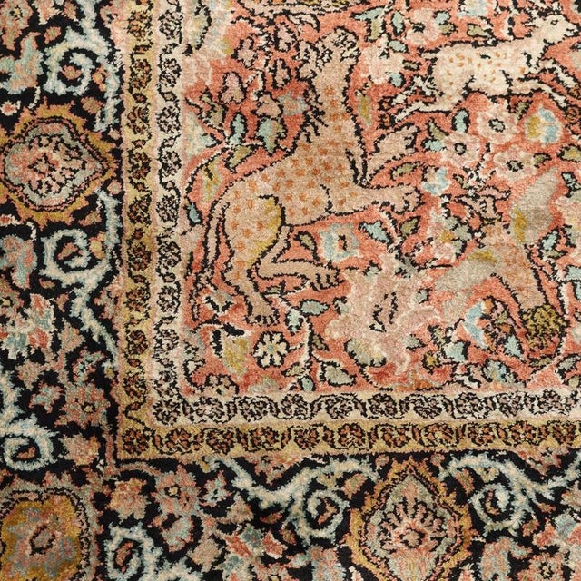 Srinagar Rug in Cotton and Silk, India For Sale - Image 6 of 9