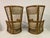 High Back Bamboo Chairs with Ottomans, 1980s, Set of 4 For Sale - Image 10 of 18