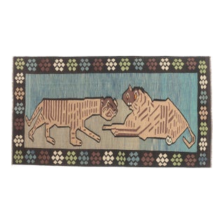 Vintage Pakistani Pictorial Kilim Rug, 06'05 X 11'06 For Sale