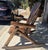 1940s Monumental 20thc Hand Made Pine Log Rocking Chair For Sale - Image 5 of 7