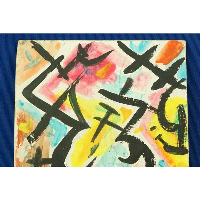 Leonardo Castellani, Abstract Composition, 20th Century, Oil on Canvas For Sale - Image 4 of 10