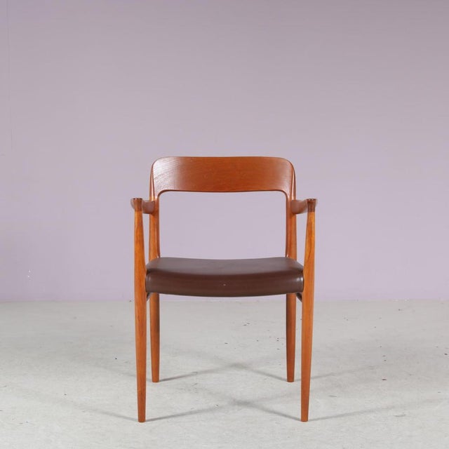 Brown Model 56 Dining Chairs by Niels Otto Moller for Moller, Set of 4 For Sale - Image 8 of 18