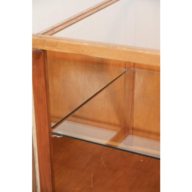 Brown Large Vintage Wooden Counter For Sale - Image 8 of 12