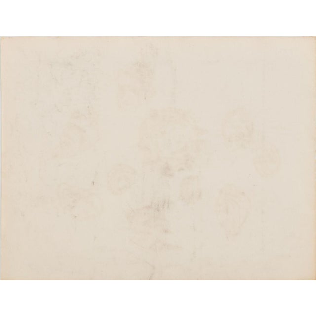 Manfred Schwartz Beach Seascape Charcoal on Paper For Sale - Image 4 of 4