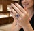 Gemstone Natural Diamond 0.62cts & Tanzanite 10.90cts Ring in 14k Gold, Size 3 For Sale - Image 7 of 8