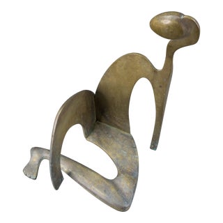 Mid 20th Century Arleen Eichengreen & Nancy Gensburg Signed Abstract Reclining Figure Sculpture Numbered 5/12 For Sale