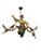 Wood Antique Lusterweibchen Chandelier (Often Called a Bar Maiden or Forest Maiden Antler Chandelier), Originating From Germany For Sale - Image 7 of 8