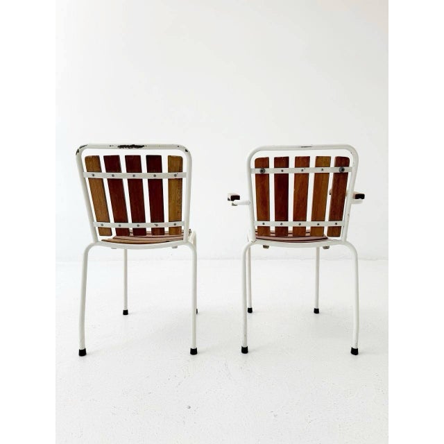 Vintage Bigla Garden Chairs from Bigla, 1940s, Set of 2 For Sale - Image 4 of 9