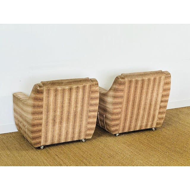 Beige Vintage Lounge Chairs, 1970s, Set of 2 For Sale - Image 8 of 17