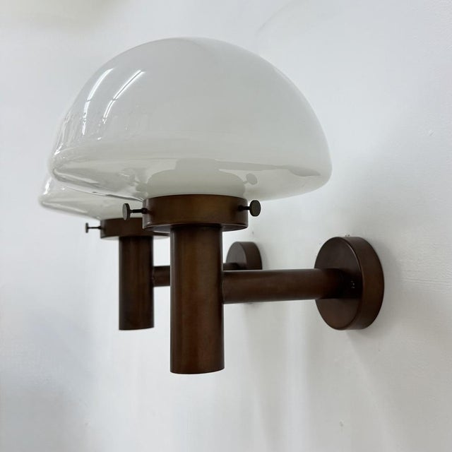 Glass Globe Wall Sconces attributed to Lisa Pape, Sweden, 1970s, Set of 2 For Sale - Image 9 of 18