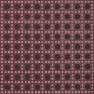 SAMPLE - Schumacher X Backdrop Puntini Sisal Wallpaper In Plum For Sale