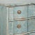 Late 18th Century Late 18th Century Blue Painted Rococo Oak Chest of Four Drawers, Denmark For Sale - Image 5 of 9