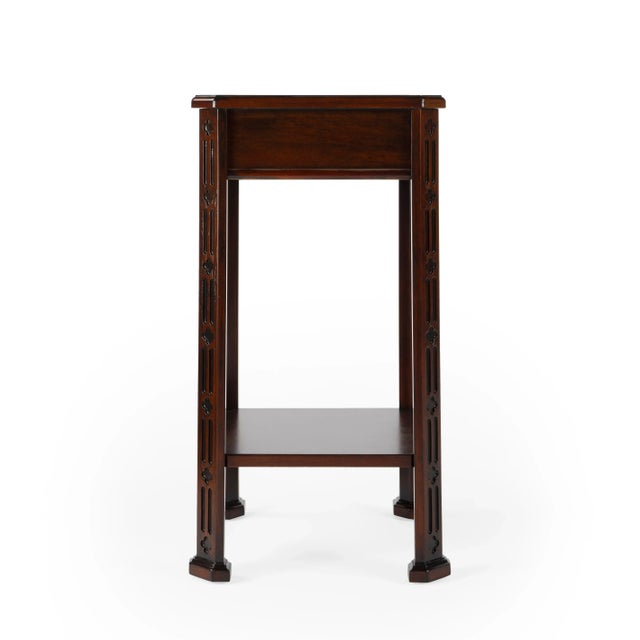 Moyer Side Table with Storage, Dark Brown For Sale - Image 9 of 11