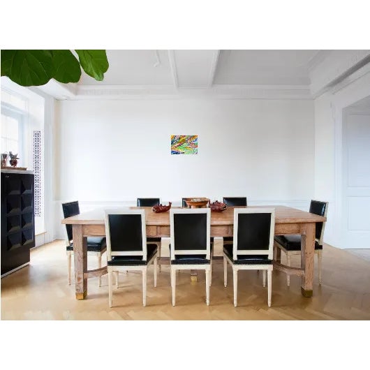 Paper 1980 "Rolling Colors" Vivid Abstract Watercolor Painting by Kemija For Sale - Image 7 of 7