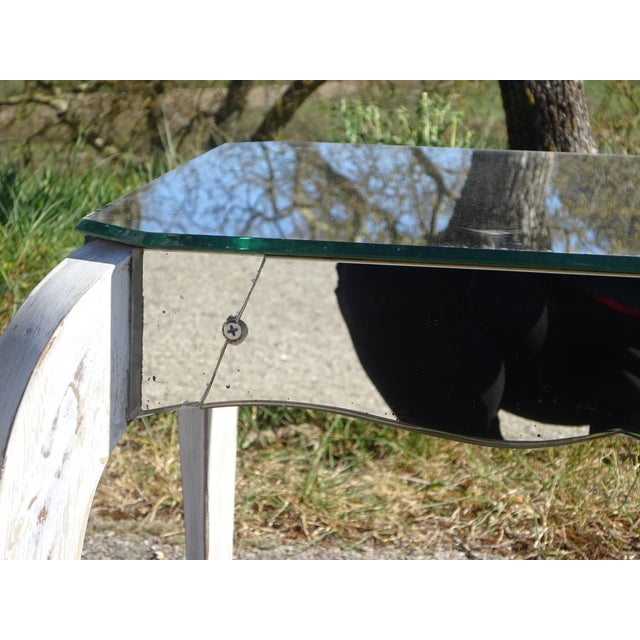 Wooden Coffee Table and Mirror, 1950s For Sale - Image 16 of 18