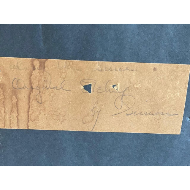 Wood Mid 20th Century Booksellers on the Seinne Wall Art Print For Sale - Image 7 of 11