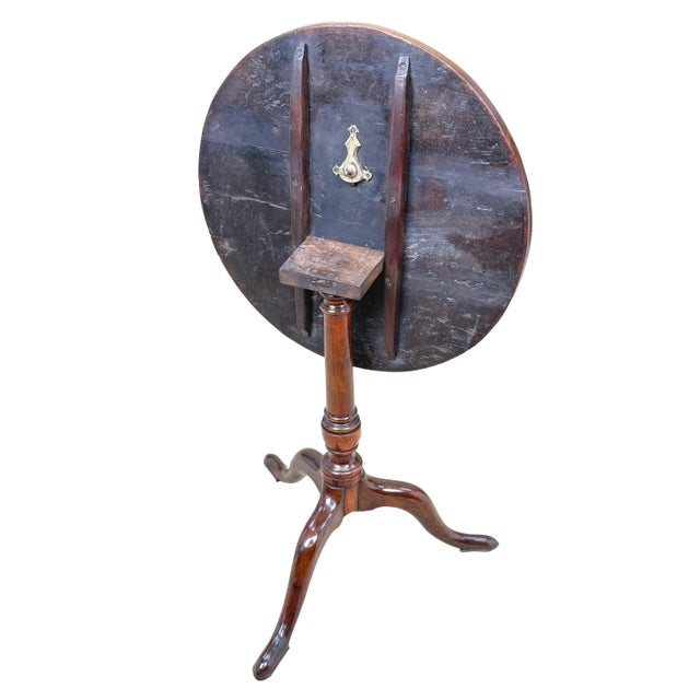 Georgian Yew Wood Tripod Table, 1750s For Sale - Image 9 of 12