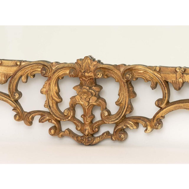 Rococo Style Silvered & Gilt Framed Mirrors, Pair For Sale - Image 12 of 13