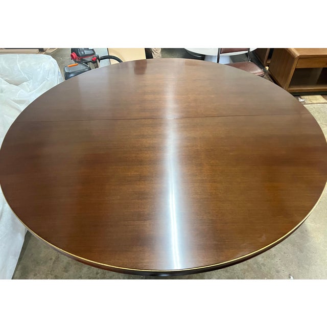 Baker Barbara Barry Rosewood and Copper Encircle Round Dining Table