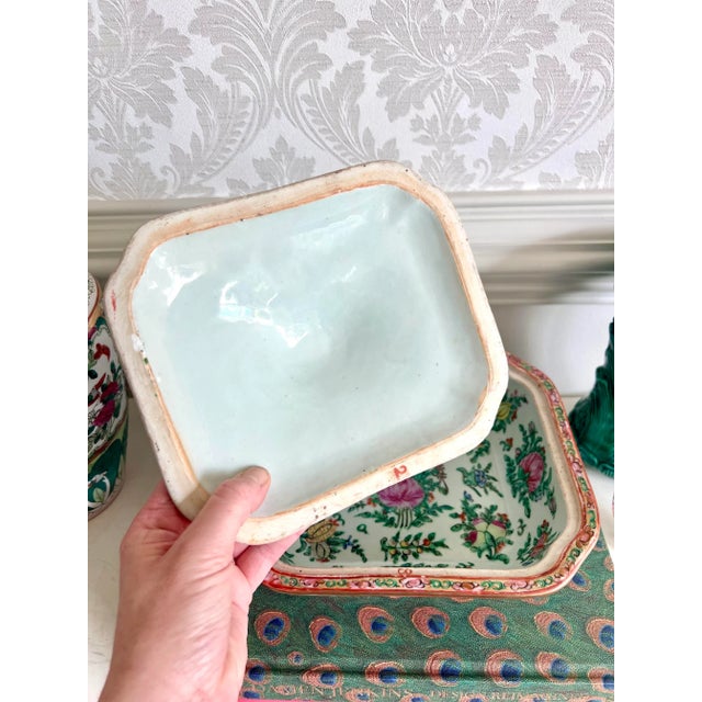 Antique Rose Medallion Covered Tureen For Sale In Charlotte - Image 6 of 10