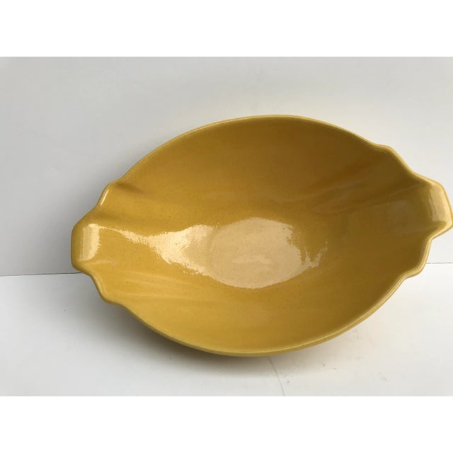 Sculpture Materials Vintage Frankoma Sunflower Yellow Flower Bowl For Sale - Image 7 of 12