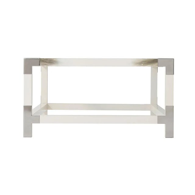 White Modern Coffee Table Chairish