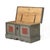 Antique Rustic Farmhouse Folk Art Painted Bridal Chest For Sale - Image 4 of 9