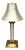 Brass Floor Lamp with Cream Fabric Shade from Unbekannt, 1970s For Sale